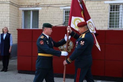 В Челябинске прошла церемония передачи знамени новому командиру отдельного отряда специального назначения войск национальной гвардии